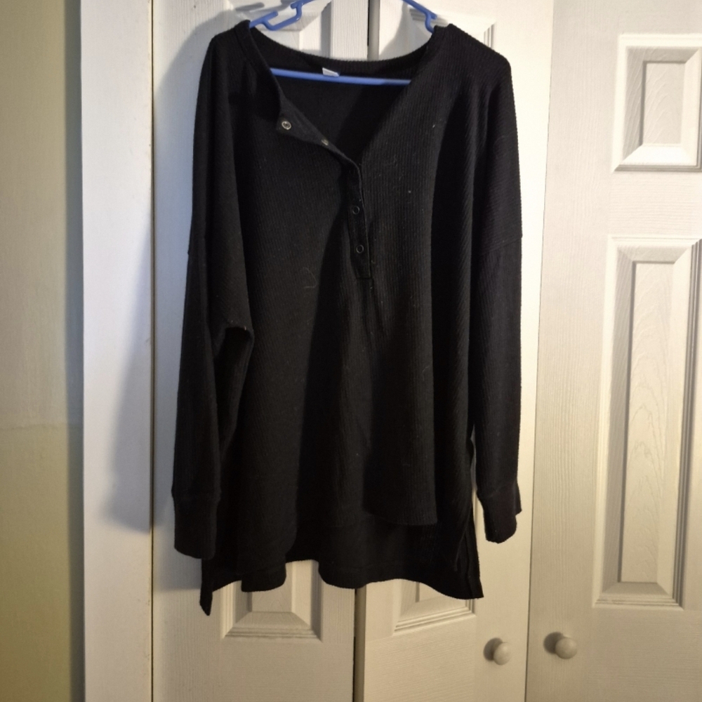 Old Navy Black Long Sleeve Top